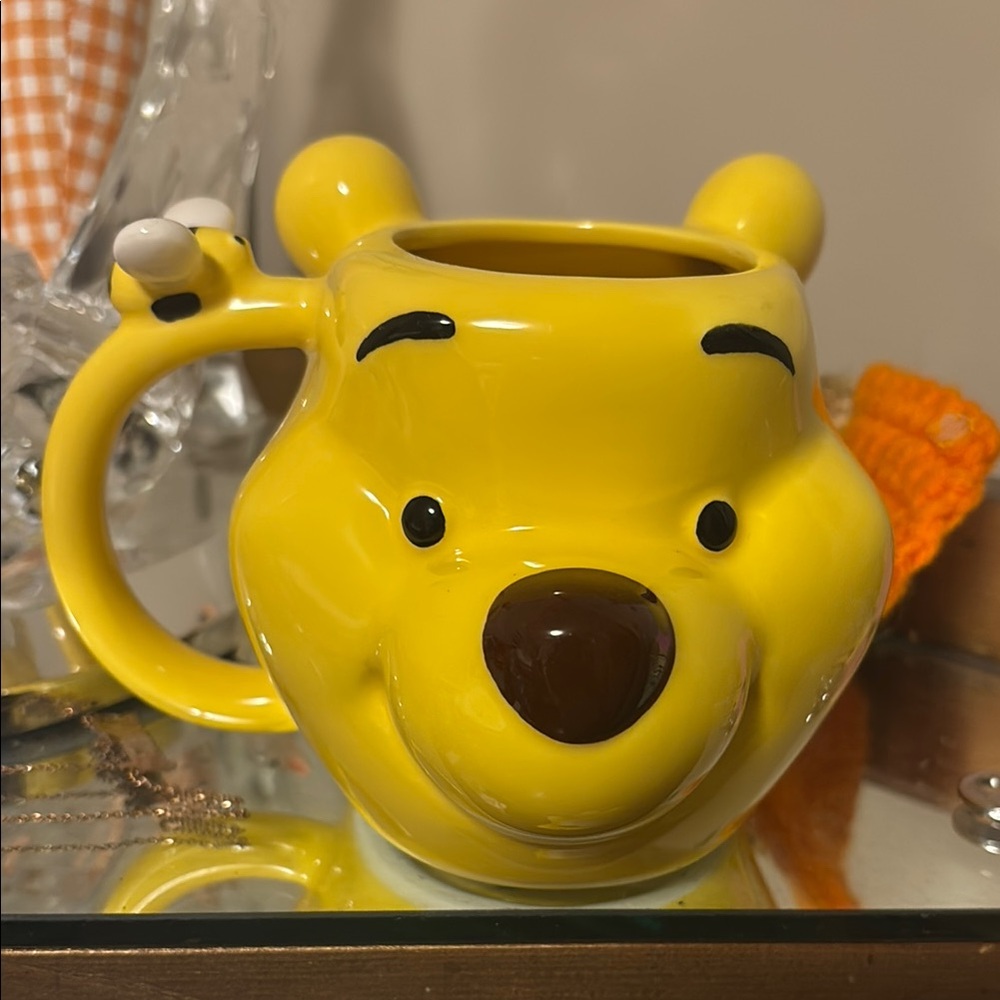 Yellow Bear Mug with Carrot Topper